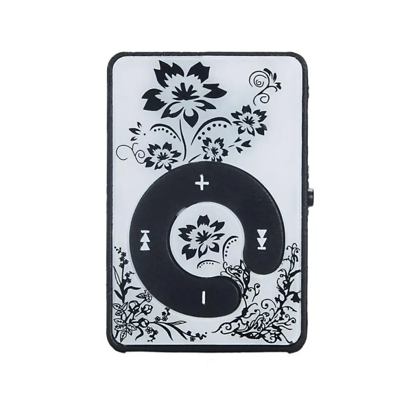 HIPERDEAL мини клип цветочный узор MP3 плеер Музыка Медиа Поддержка Micro SD TF карта Прямая 1J24