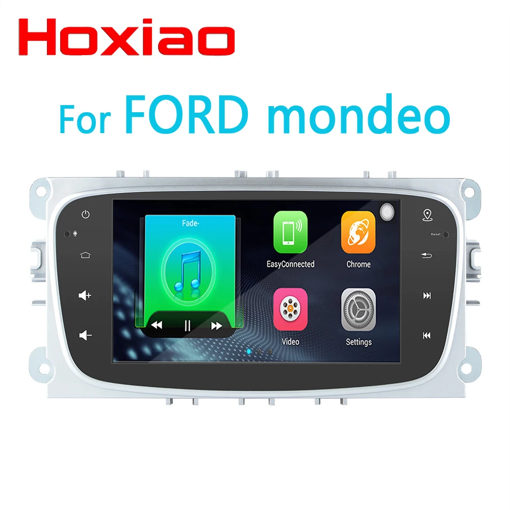 2 Din Автомобильный dvd плеер мультимедийный Android 8 1 GPS для FORD/Focus/S MAX/Mondeo/C MAX/Galaxy wifi BT