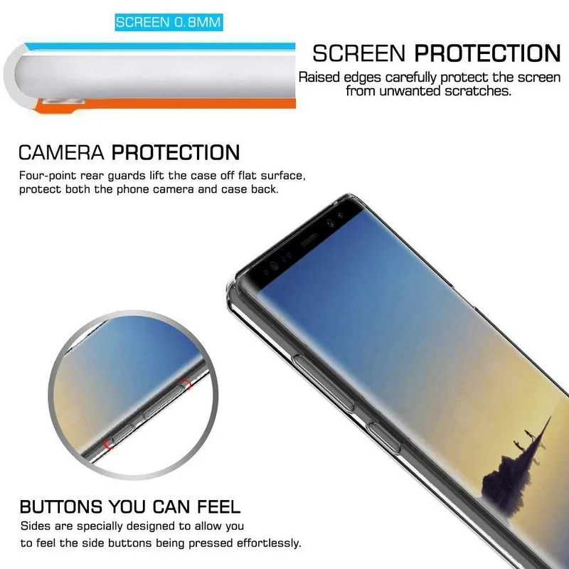 Блестящие прозрачные чехлы для samsung Galaxy S6 S7 Edge S8 S9 S10 Plus Note 8 9 10 Plus