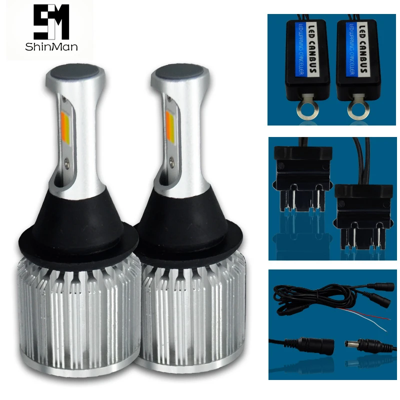 Shinman 2 шт. авто светодиодный для Nissan лист T25 3157 30W cob двойной цвет DRL Дневной Бег