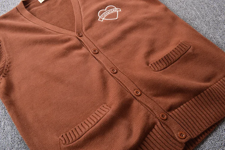 Милая японская форма JK унисекс с вышивкой в форме сердца матросский свитер