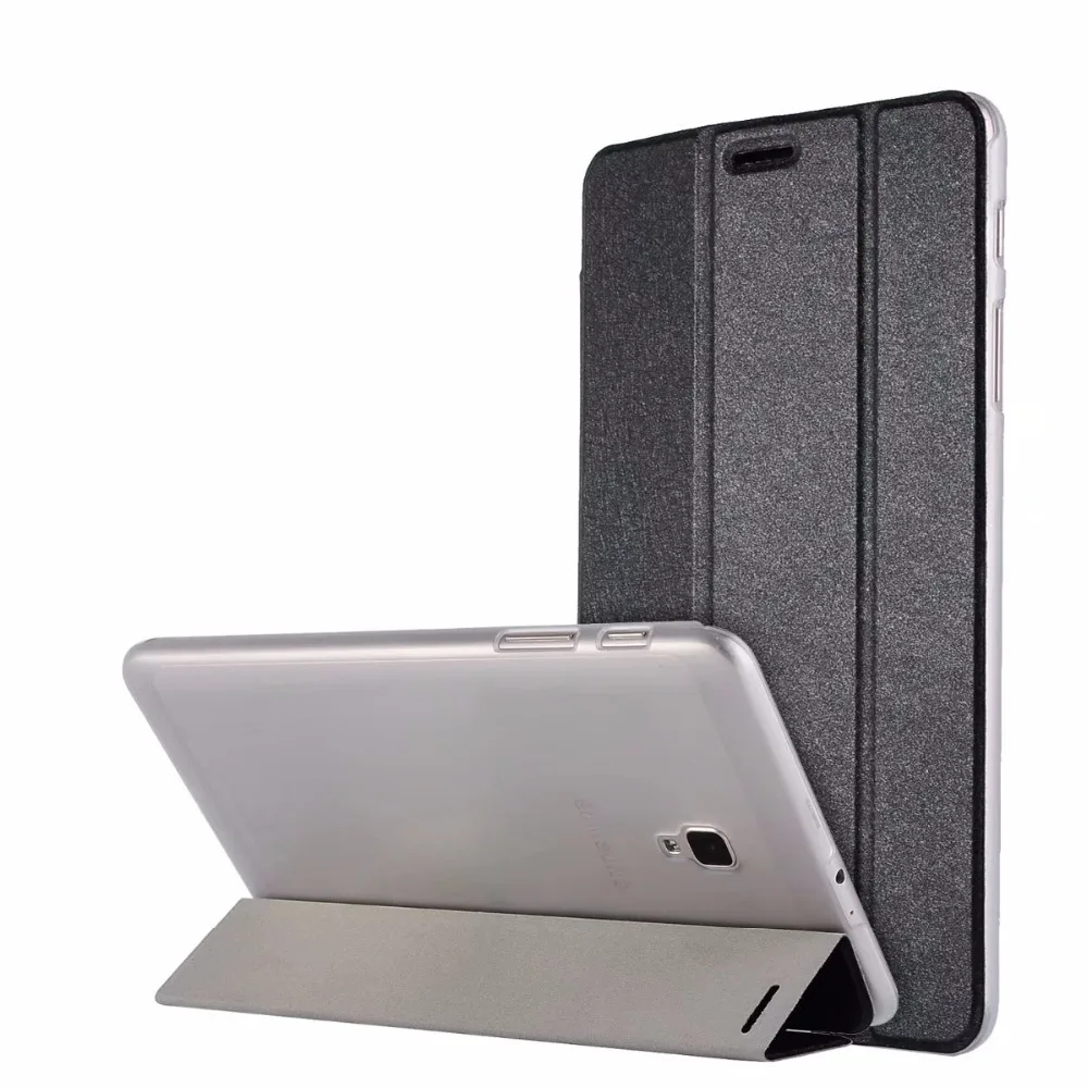 

Шелковый Магнитный смарт-чехол для Samsung Galaxy Tab A 8,0 2017 T380 T385 SM-T380, флип-чехол с подставкой из искусственной кожи T380, чехол + ручка