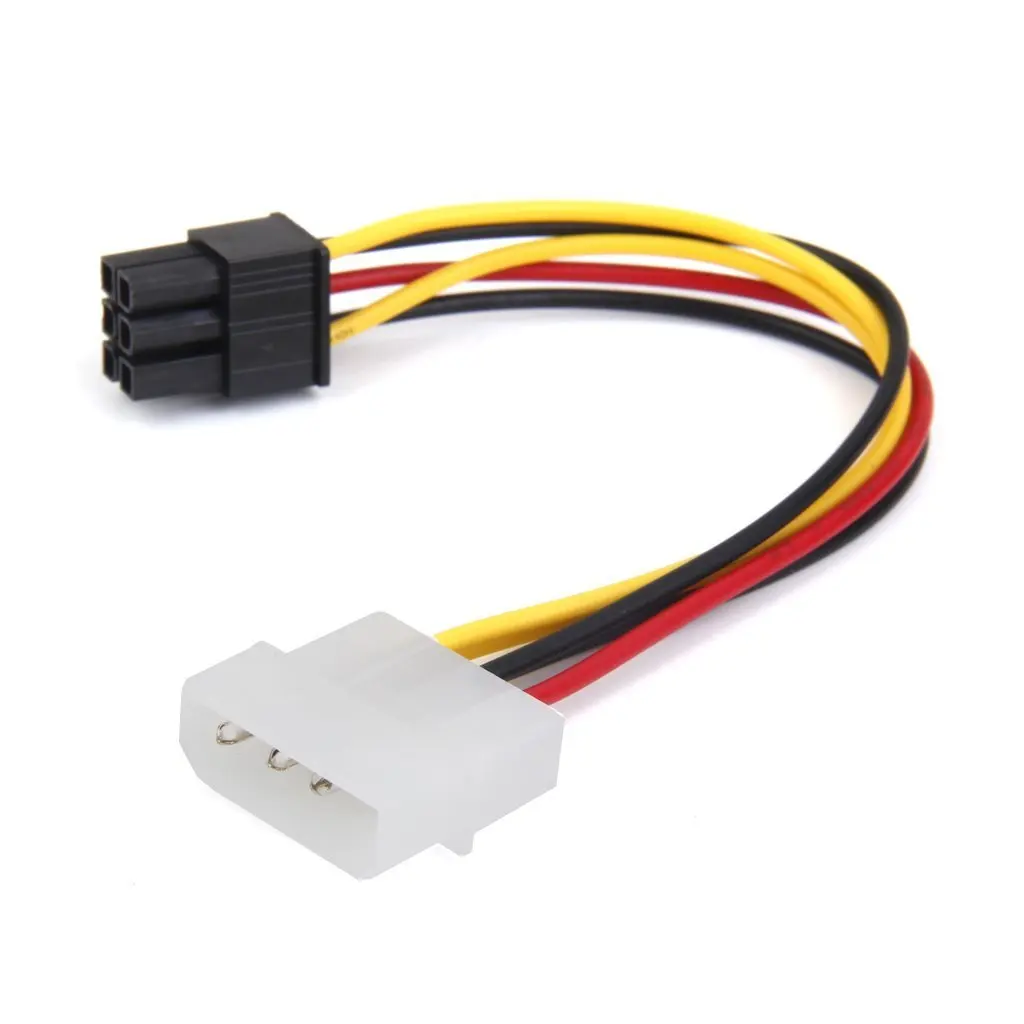 Эфвк Новый 4 контактный разъем 6 Pin мама Мощность кабель для PCIe PCI eэкспресс