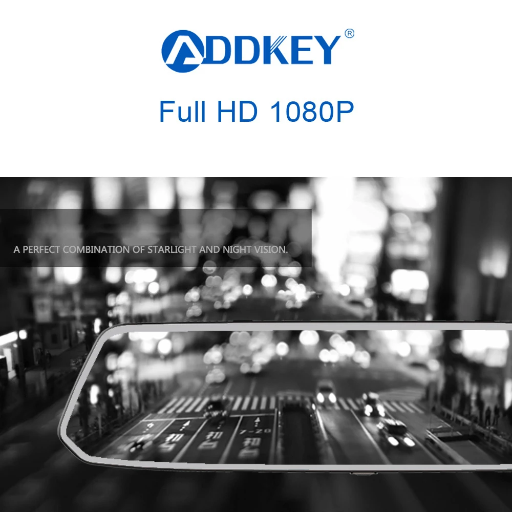 ADDKEY dash cam зеркало Автомобильный видеорегистратор зеркало двойной видеорегистратор era две камеры зеркало dash cam full hd 1080P dash cam era Автомобильный видеорегистратор