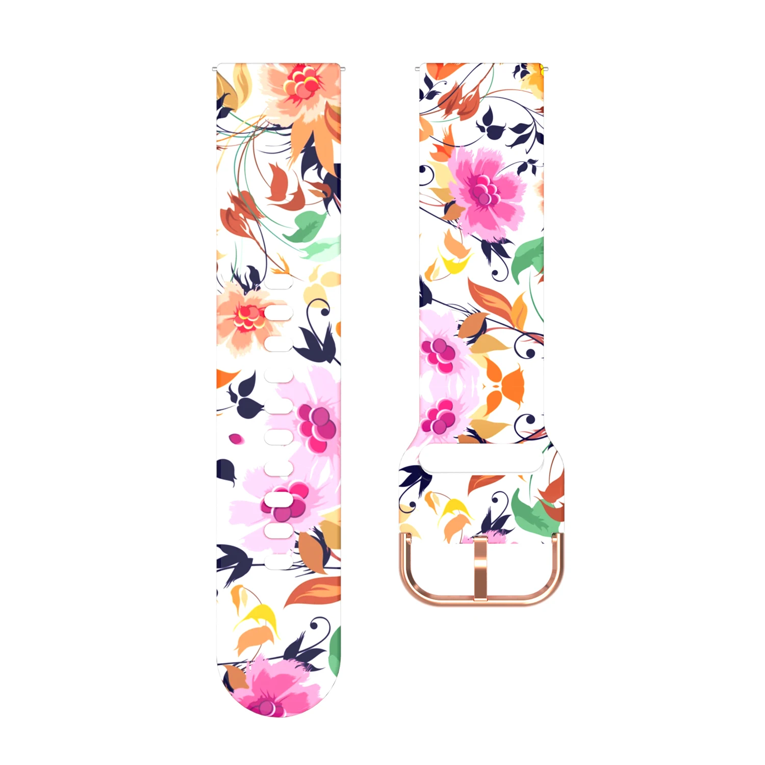 Bird and flower Камуфляжный мягкий силиконовый ремешок для часов Ремешок Для Xiaomi Huami Amazfit Bip Смарт-часы сменный Браслет 20 мм ремешок на запястье для женщин - Цвет: Bird and flower