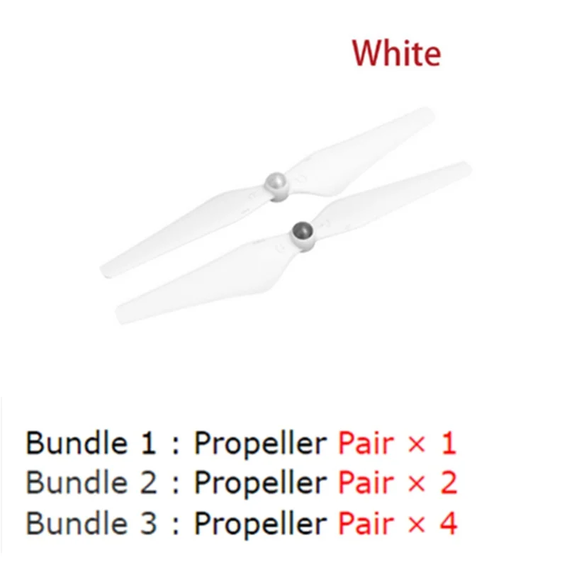 Оригинальный Полный белый 1/2/4 пара DJI Phantom 3 Series Propeller для Standard/Professional/Advanced Drone