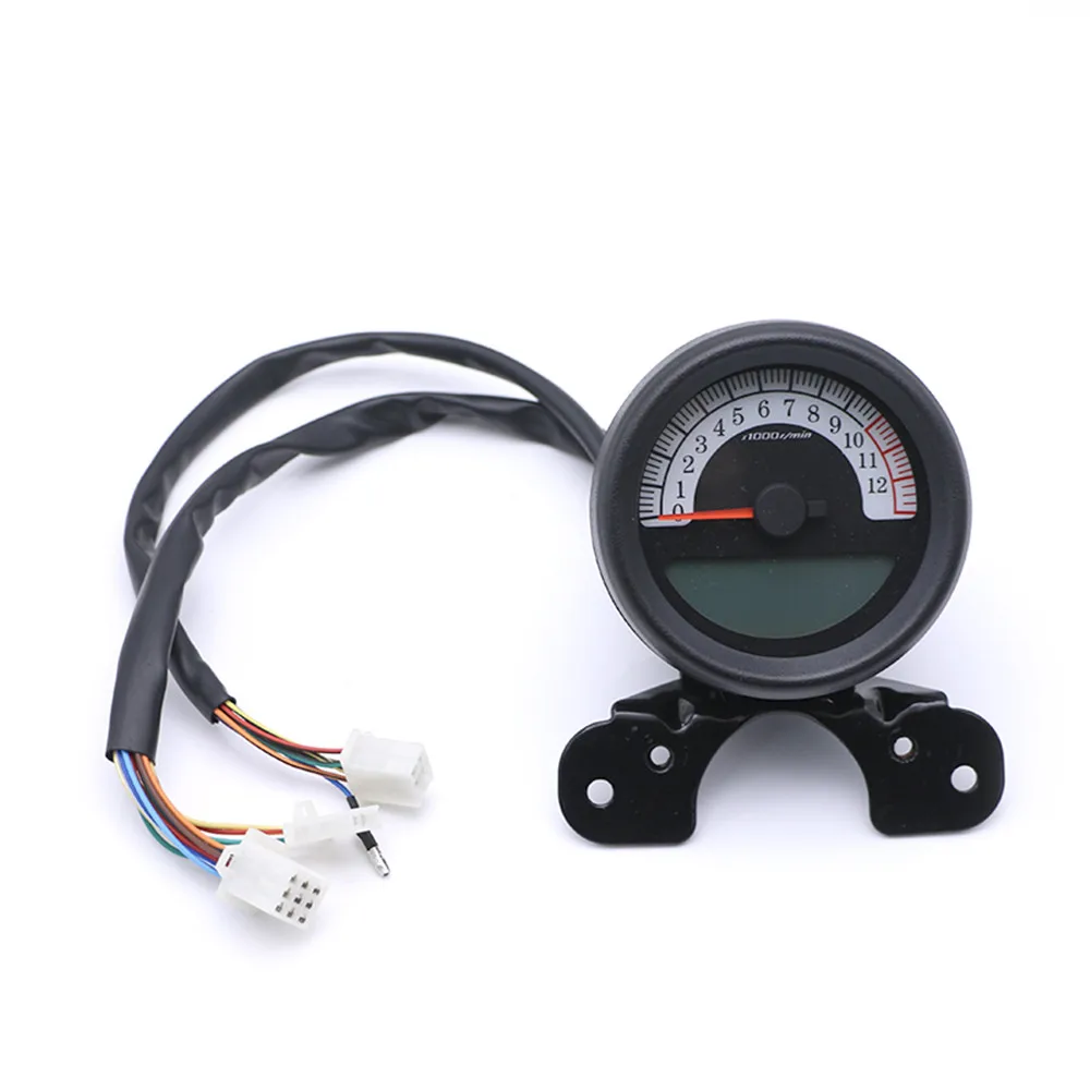 Универсальный 12 В мотоциклетные ЖК светодиодный LED цифровое измерение одометром