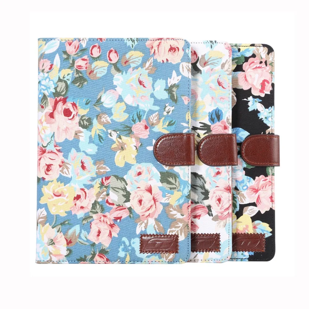 Dibase Brand for iPad mini 4 Case Flower Cloth+PC Wallet Clasp Card Slot Stand Folio Cover | Компьютеры и офис