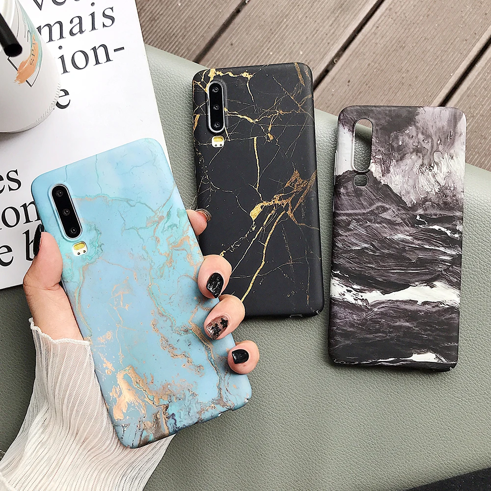 Классические треснувшие мраморные Чехлы LOVECOM для Huawei P30 Lite P20 Pro Mate 20 Honor 10 из