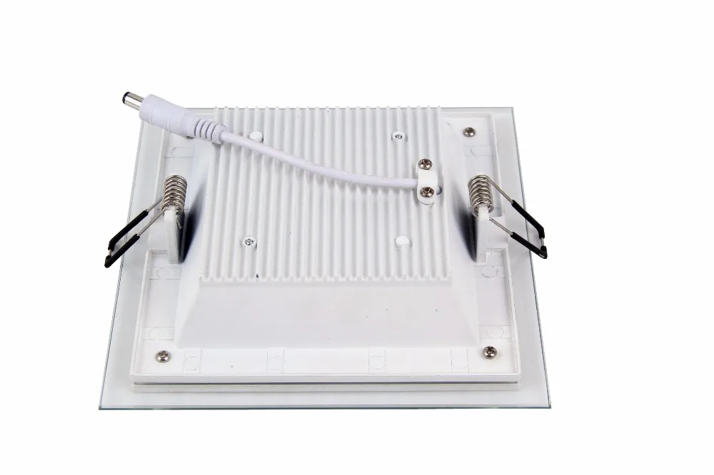 20 шт./лот Затемнения 12 Вт Площади LED стеклянная панель светильник потолочные