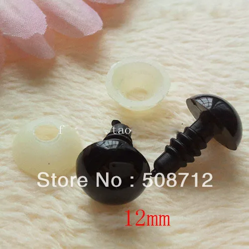 Бесплатная доставка! 100 пар черных пластиковых защитных глаз выберите размер