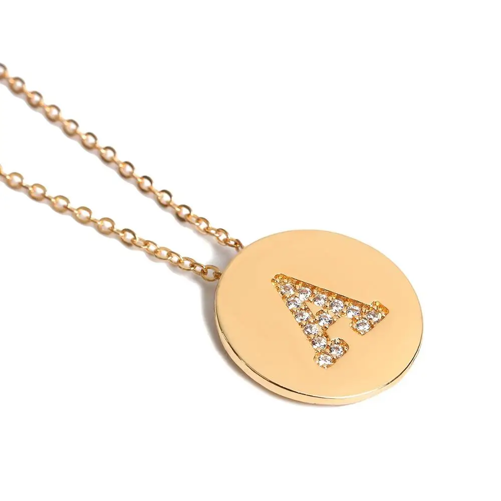 26 ожерелье с буквенными подвесками женское золотое круглый серебряного цвета