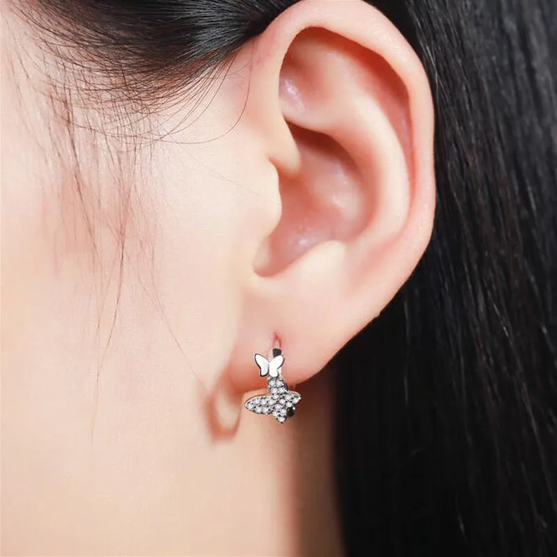 Серьги кольца детские из серебра 925 пробы с фианитами|small hoop earrings|fashion earringshoop earrings |