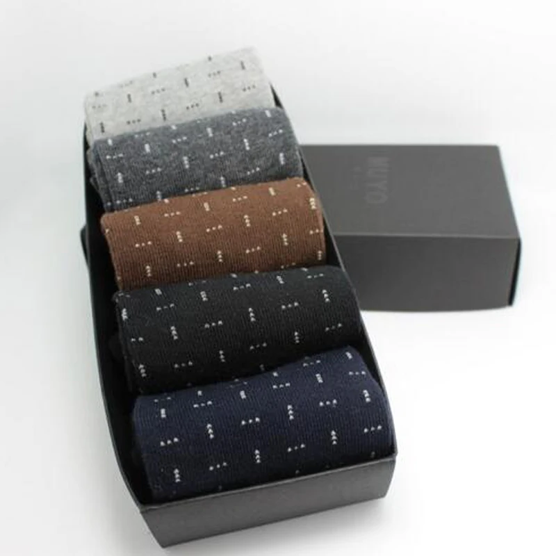 Hee Grand/5 пар/лот Для мужчин Носки для девочек осень зима теплые дышащие хлопковые