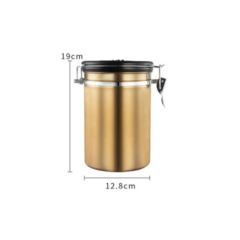 Пыленепроницаемый контейнер для кофе из нержавеющей стали большая Герметичная