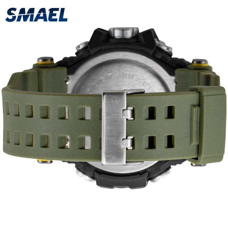 Цифровые водонепроницаемые часы SMAEL для плавания 50 м светодиодные цифровые с