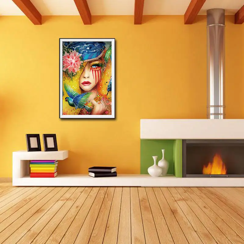 Абстрактный плач девушка картина маслом на холсте Современные слезы печать