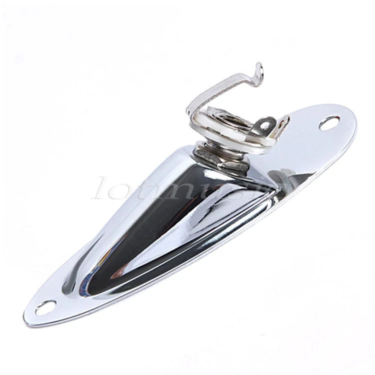 Гитарный разъем Пластина для сменный фиксатор электрогитары части Хром|guitar jack