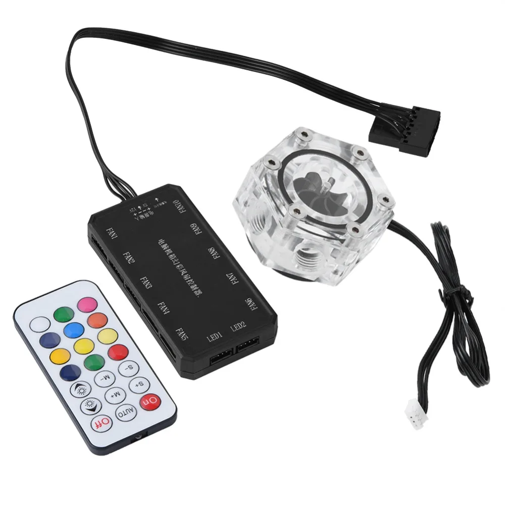 Акриловая система охлаждения жидкости для компьютера 6 способов резьба G1/4 с