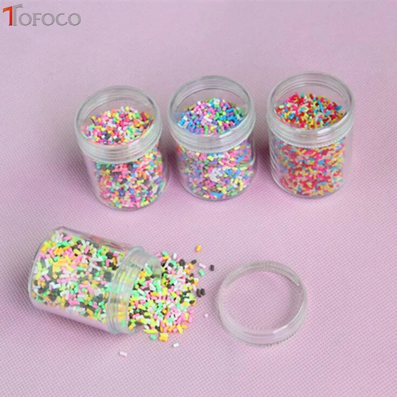 TOFOCO 1 коробка слизи глина брызгает для наполнителя DIY Поставки конфеты ложный