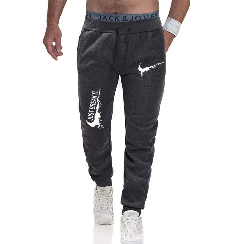 2019 новые Брендовые мужские штаны для бега повседневные шаровары модные брюки с
