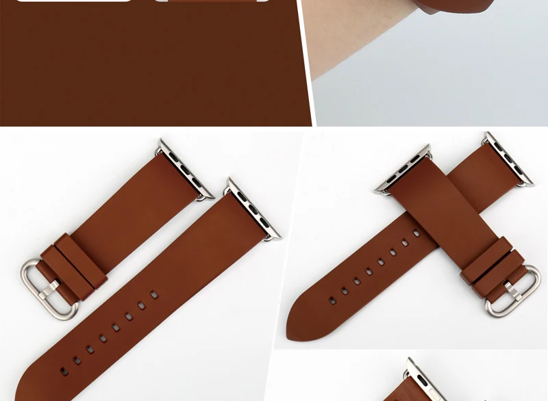 MAIKES модный красный резиновый ремешок для часов для Apple Watch Band 44 мм 40 мм iWatch все модели для Apple Watch 42 мм 38 мм серия 4 3 2 1