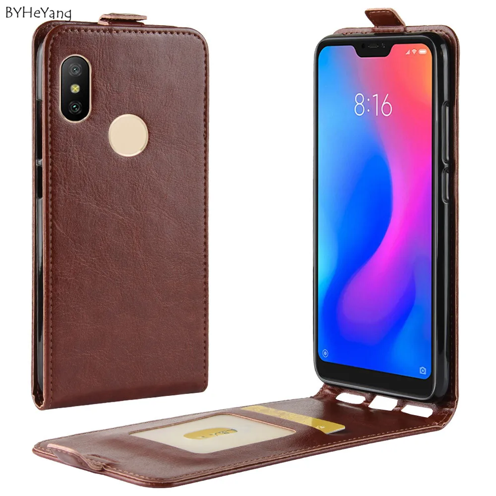 Для Xiaomi Redmi Note 6 Pro чехол note6 вертикальный искусственная кожа силиконовый
