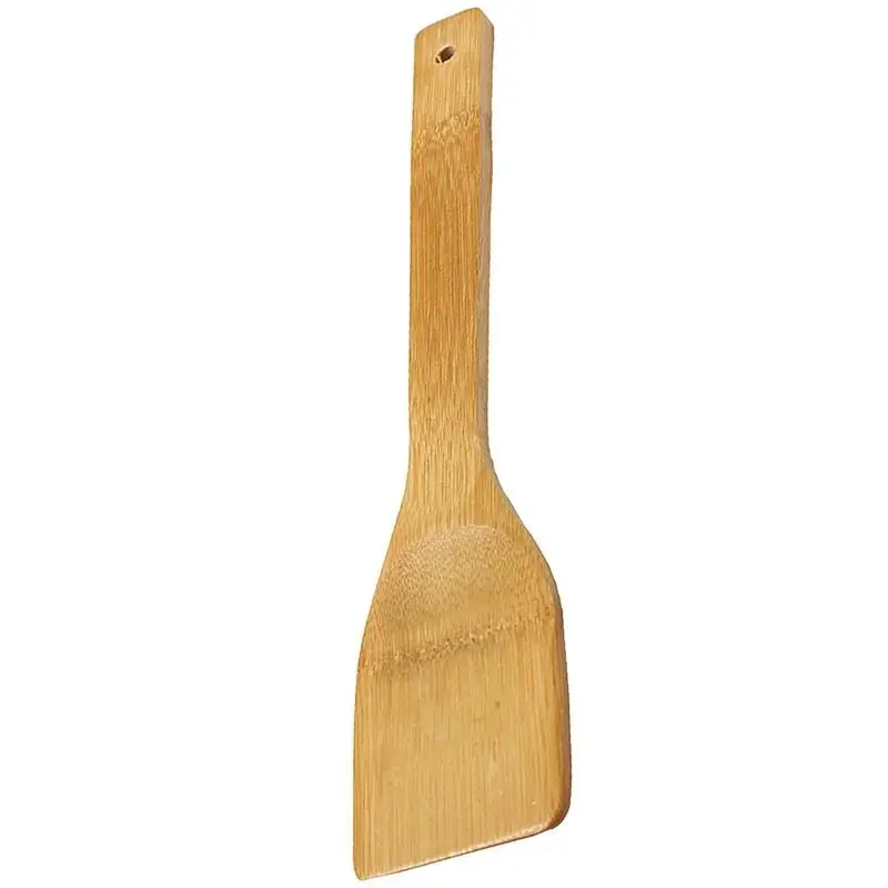 Светло-серый Высококачественная металлическая кулинарная лопатка кухонная посуда для туризма инструменты Дерево Бамбук Экологически чистая 30x6 см ручная Лопата - Цвет: Светло-серый
