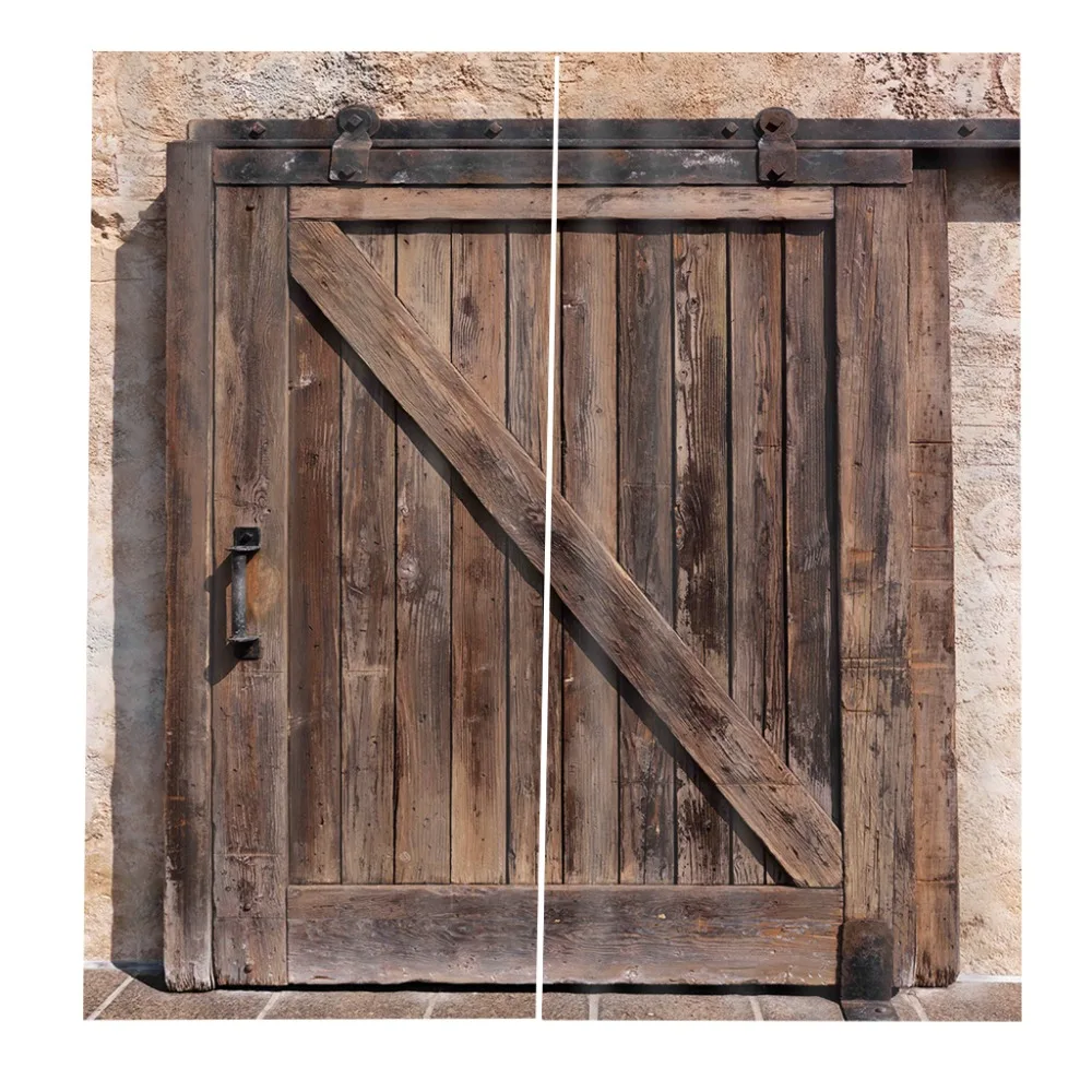 Деревянные дверные занавески s 3D роскошные светонепроницаемые Оконные Занавески