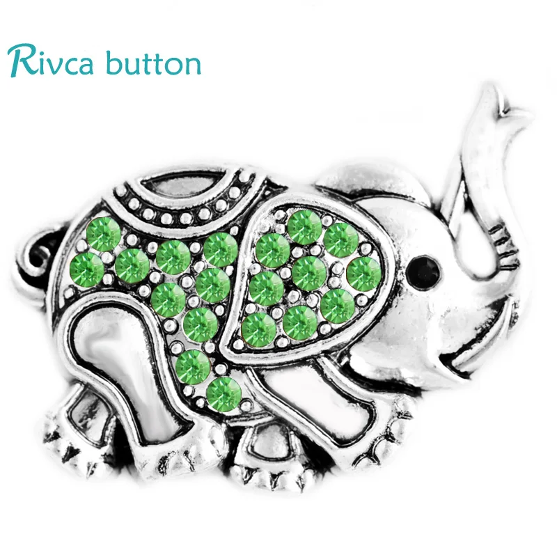 Ювелирные изделия Rivca Новое поступление металлический слон стразы