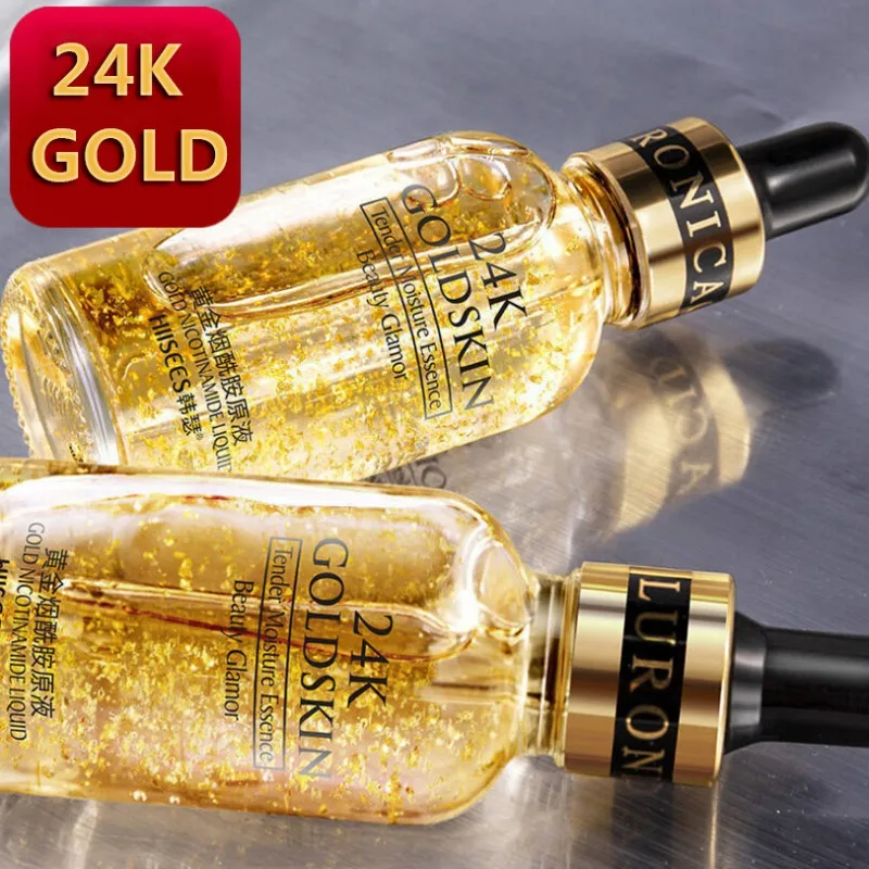 24k Gold Nicotinamide Stock Solution Moisturizing Control Oil Shrinking Pores Hydrating Essence Dropshipping | Красота и здоровье