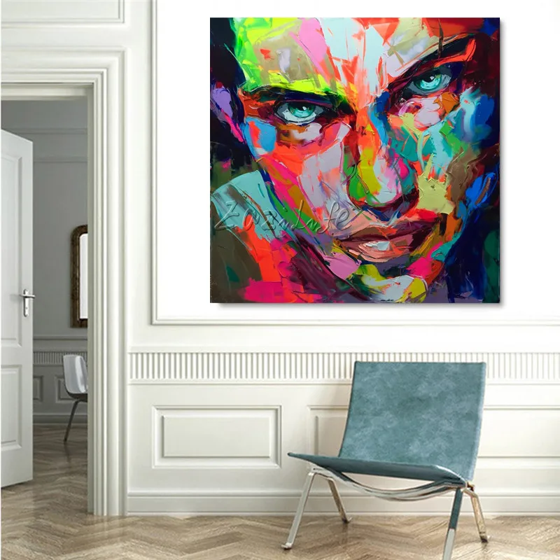 Francoise Nielly на холсте палитра нож для лица картина маслом настенные художественные