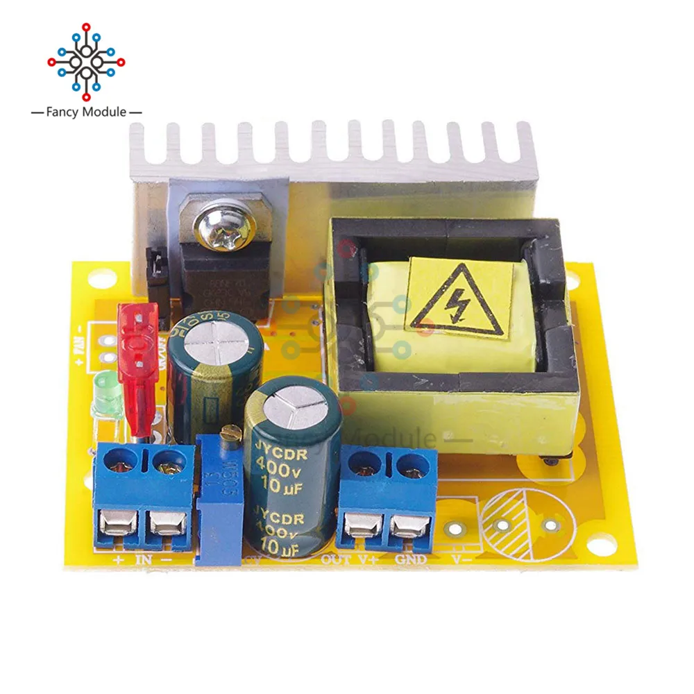 

ZVS Capacitor High Voltage Boost Converter Board Adjustable DC-DC DC 8-32V to 45~390V/DC 8-32V to ±45V-390V Step Up Boost Module