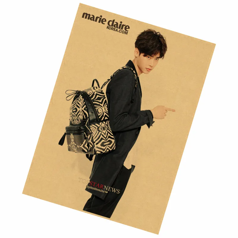 Leejongсук девушки как Корея популярная модель актера плакат из крафт бумаги