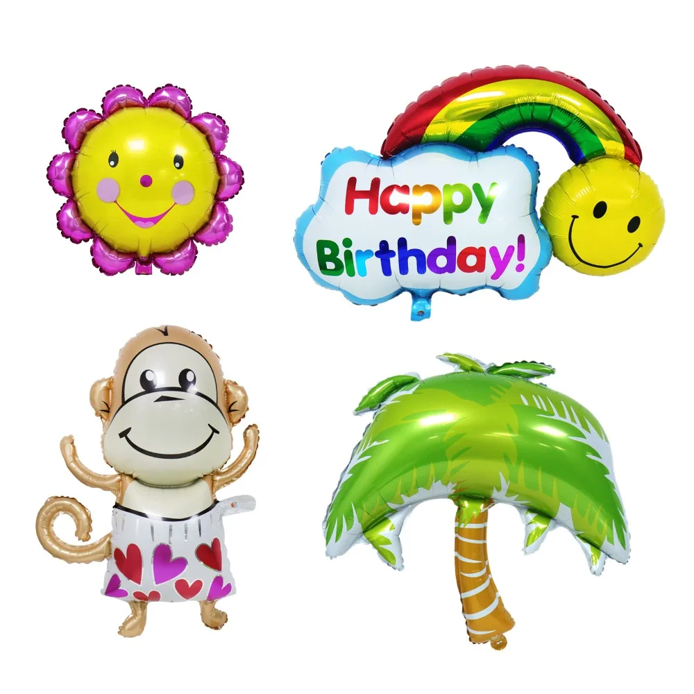 С Днем Рождения солнце цветок шар из алюминиевой фольги свадебное оформление