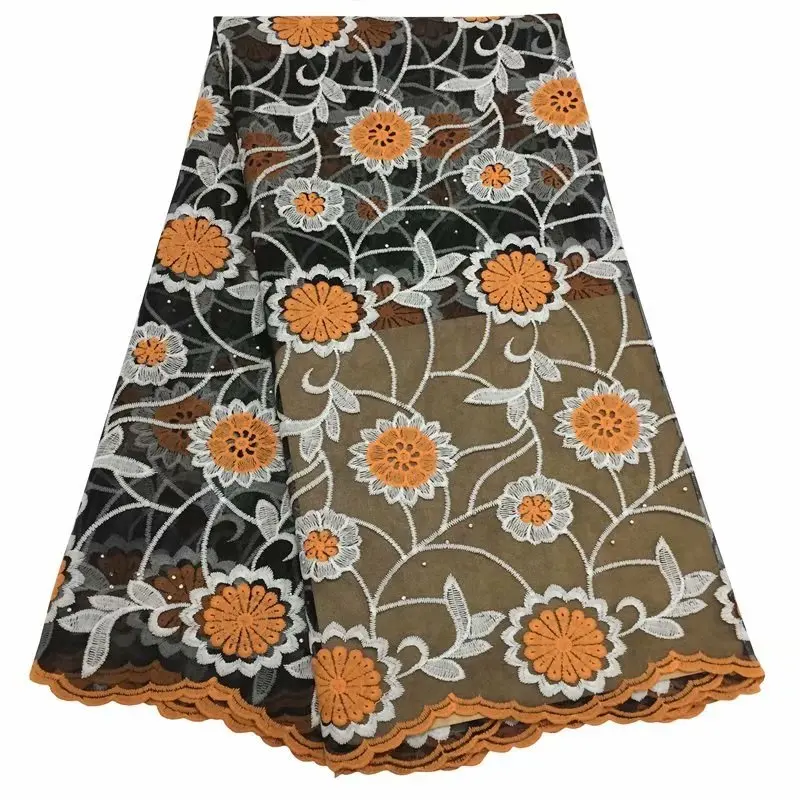 NEW African lace fabric 2019 high quality african French tulle with stone guipure nigerian fabrics 5 yards YYZ8 | Дом и сад