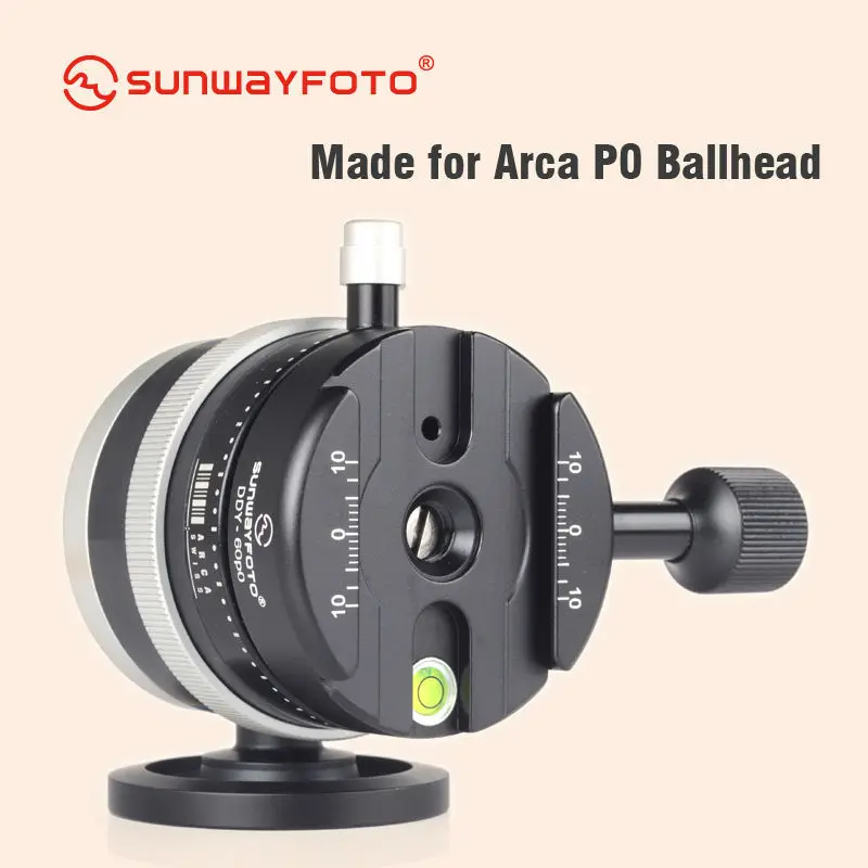 SUNWAYFOTO DDY 60P0 быстросъемный зажим для штатива Arca P0 QR шаровая Головка зажим|quick release