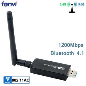 2-в-1 двухдиапазонный 1200 Мбитс Bluetooth 4,1 Беспроводной USB 3,0 Wifi адаптер 2,4G5 ГГц Realtek RTL8822BU сетевая карта Dongle wантенна