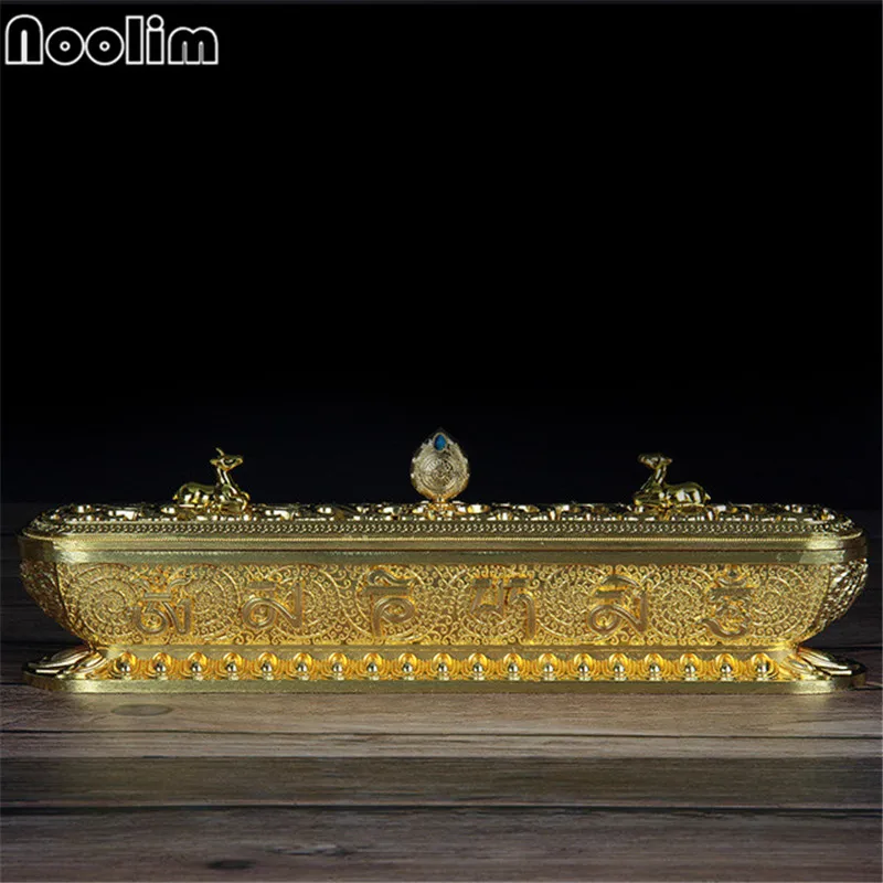 L Gold Медный для благовоний палочка горелка антикварная ручной работы держатель дзен буддийский Чайный домик для дома и офиса украшения - Цвет: L Gold