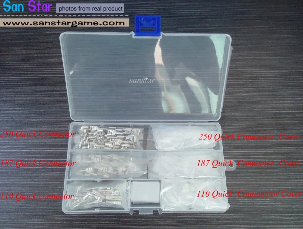 

Набор соединителей и изоляторов 6,4 мм/4,8 мм/2,4 мм, быстрый соединитель и защитная крышка/изолятор аркадный пар