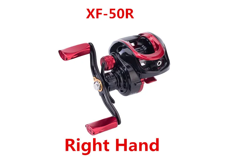 XF 50R Tsurinoya катушка для ловли на приманку 9+ 1BB 6,6: 1 л/р ручной Магнит тормозная система ультра светильник катушка из алюминиевого сплава Moulinet Peche - Цвет: XF 50R