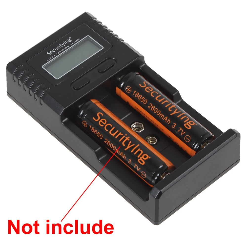 Смарт зарядное устройство с ЖК дисплеем и usb кабелем для литий ионных