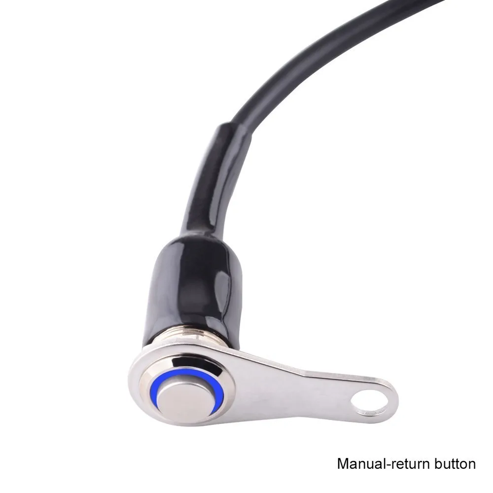 Универсальный светодиодный переключатель для мотоцикла на руле с регулируемым креплением Водонепроницаемая кнопка переключения фар DC12V переключатель для мотоцикла