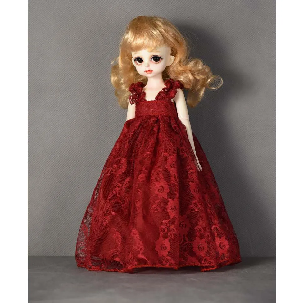 Bjd кукла кружевное платье многоцветный вечернее для 1/6 1/4 sd bjd blyth одежда