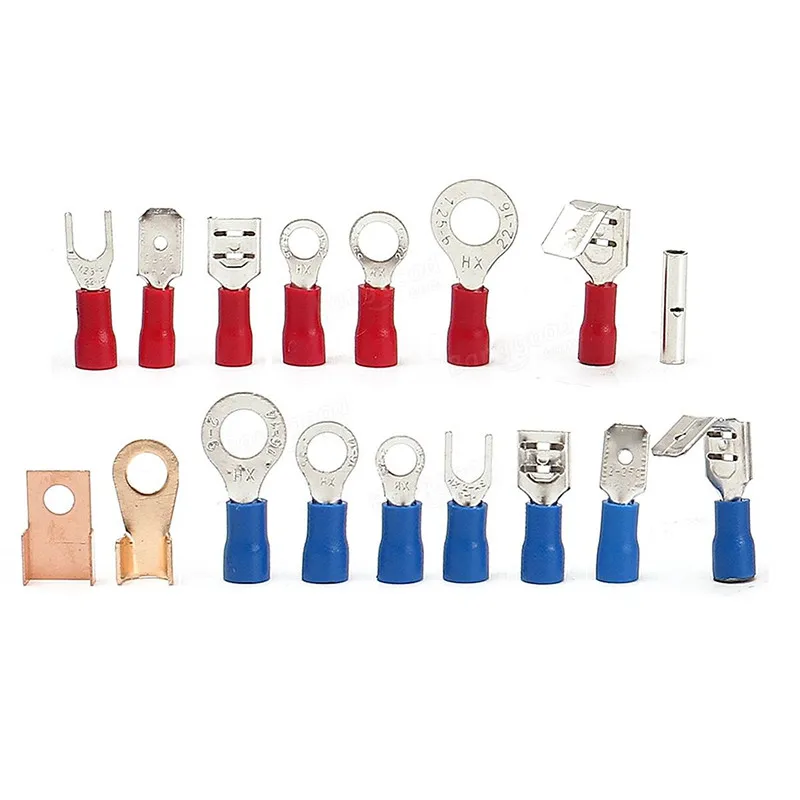 350 шт. клеммы Разъемы + 328 2:1 термоусадочные трубки Ассорти комплект окно |