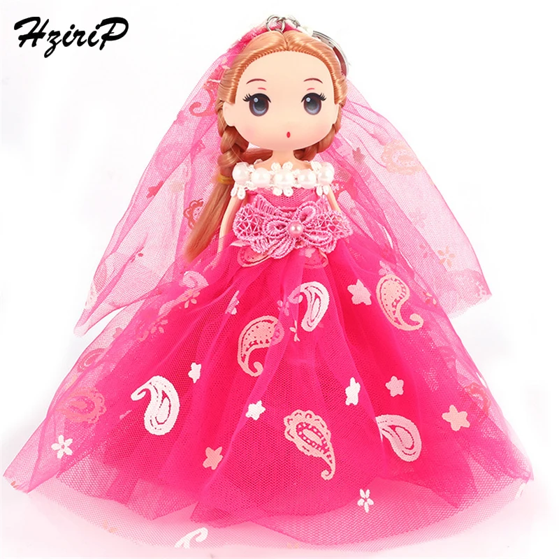 HziriP Новинка 4 слоя кукла цепочка для ключей модное свадебное платье подвеска