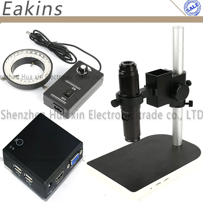 HD 1080P 1/2. 5 &quotCMOS HDMI VGA микроскоп камера u диск для хранения + 200X C крепление объектива