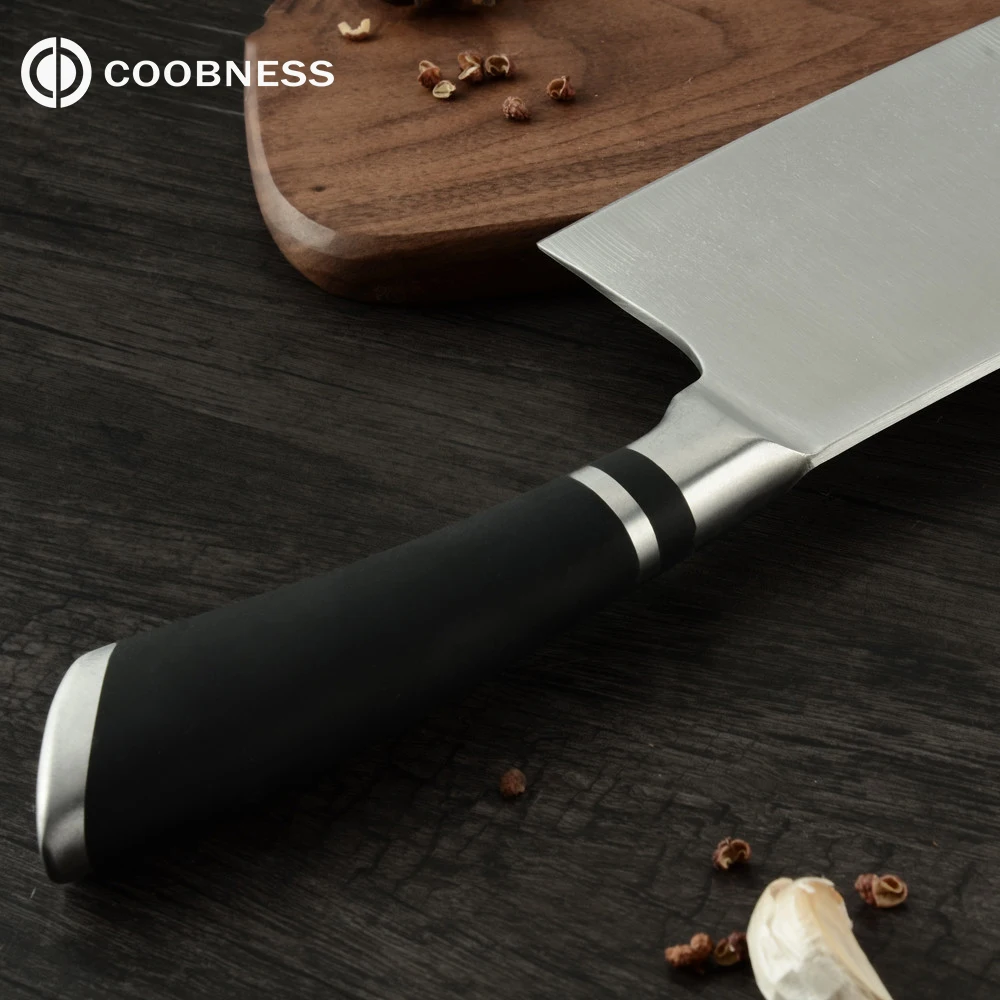 COOBNESS 6 дюймов кухонный нож, немецкие поварские ножи, нож из нержавеющей стали, нож для нарезки овощей, разделочные ножи, столовые приборы, инструменты