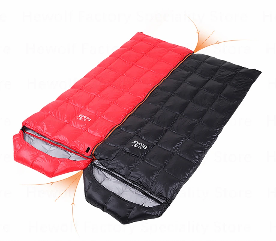 Спальный мешок Hewolf для кемпинга ультралегкий спальный мешок-конверт с утиным