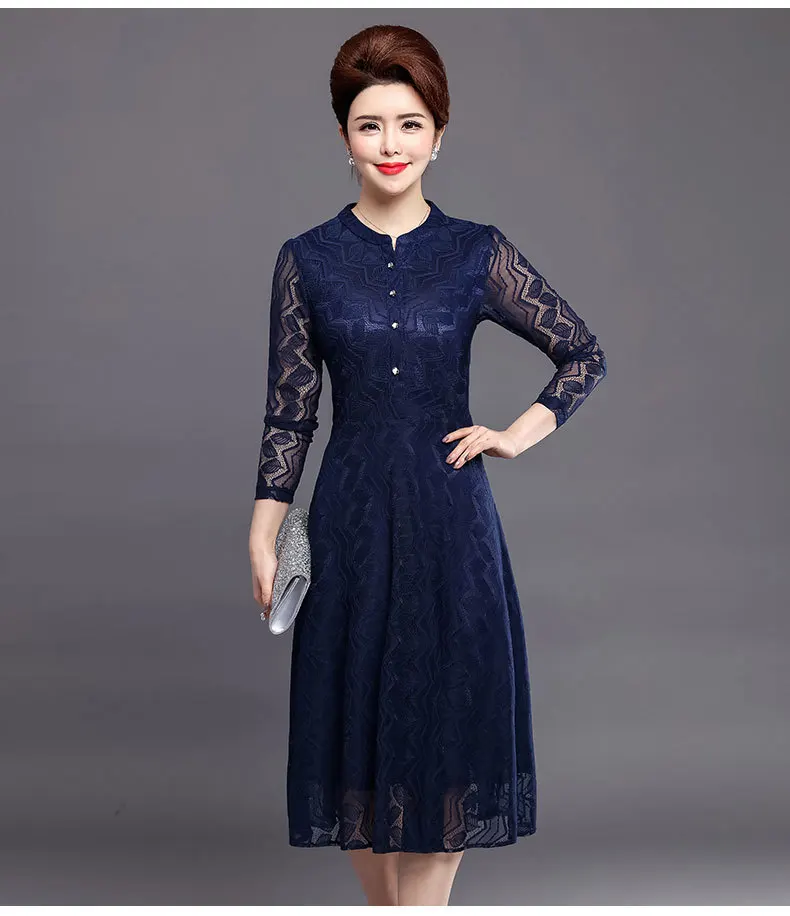 Женское кружевное платье длиной до колена robe de soriee дешевый темно-синий/зеленый